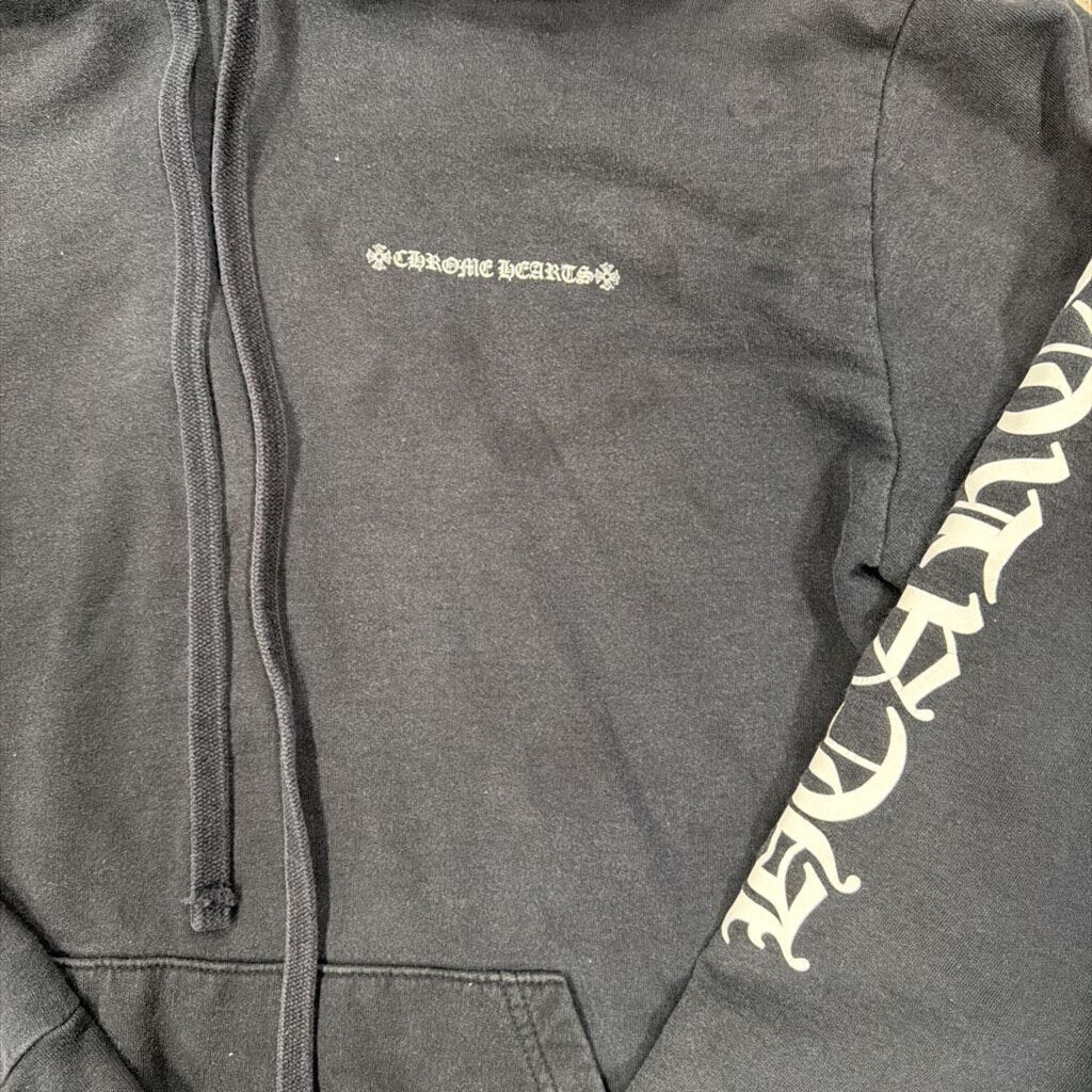 Chrome Hearts Tire Track Cemetery Cross Spine Hoodie