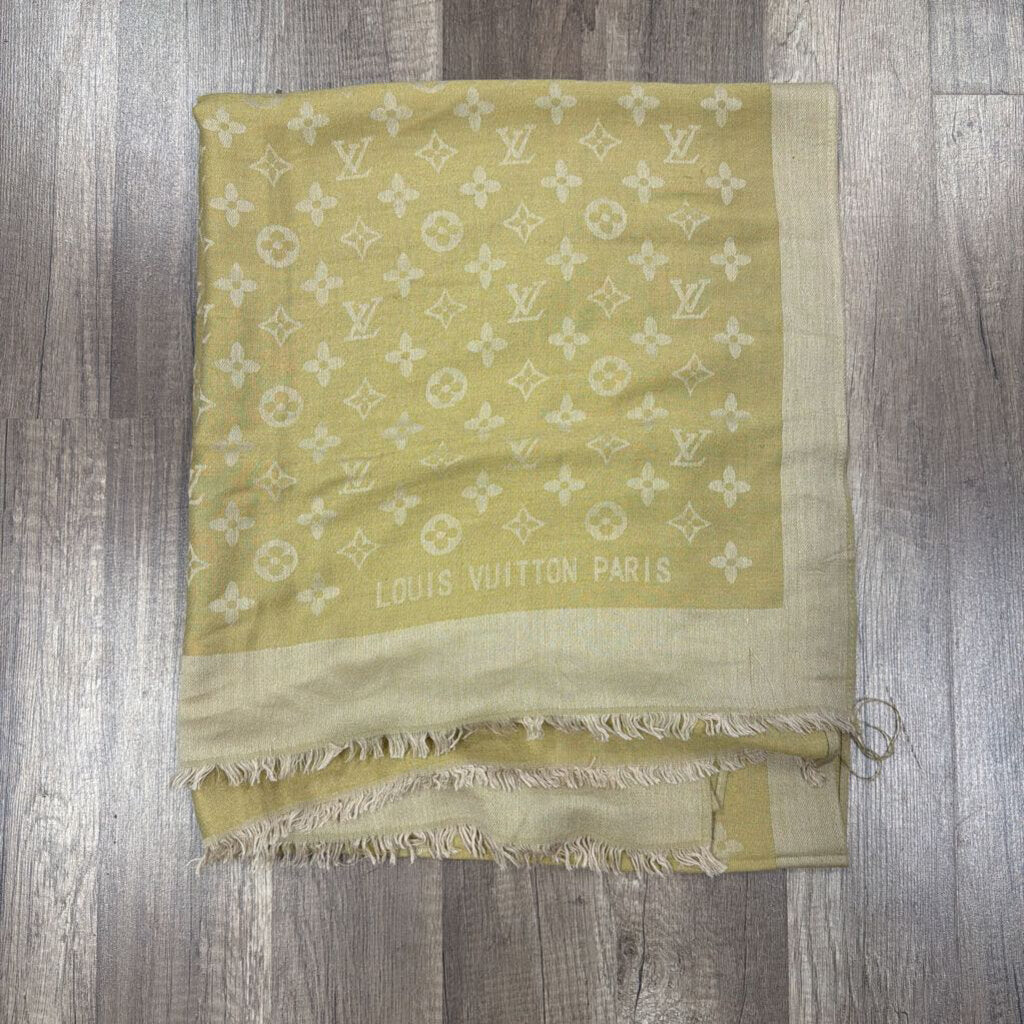 Louis Vuitton Beige Monogram Scarf