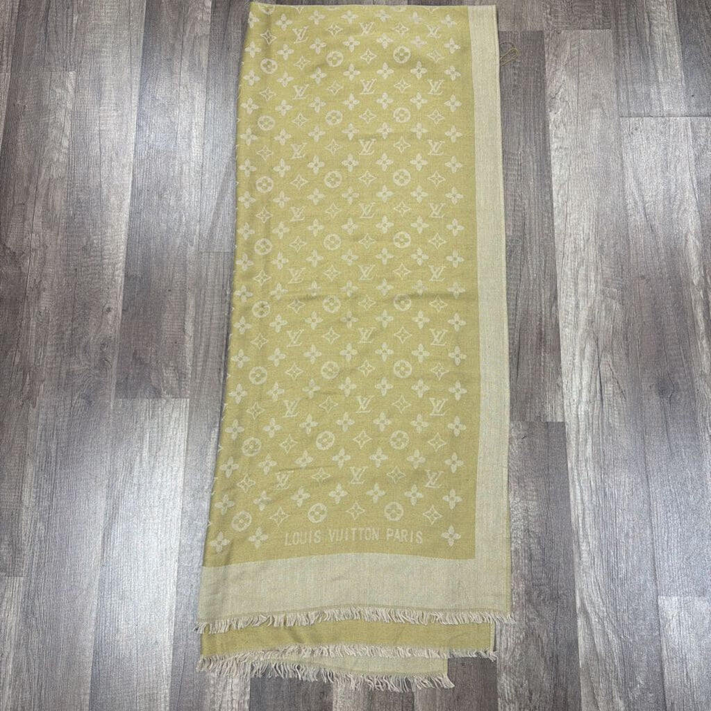 Louis Vuitton Beige Monogram Scarf