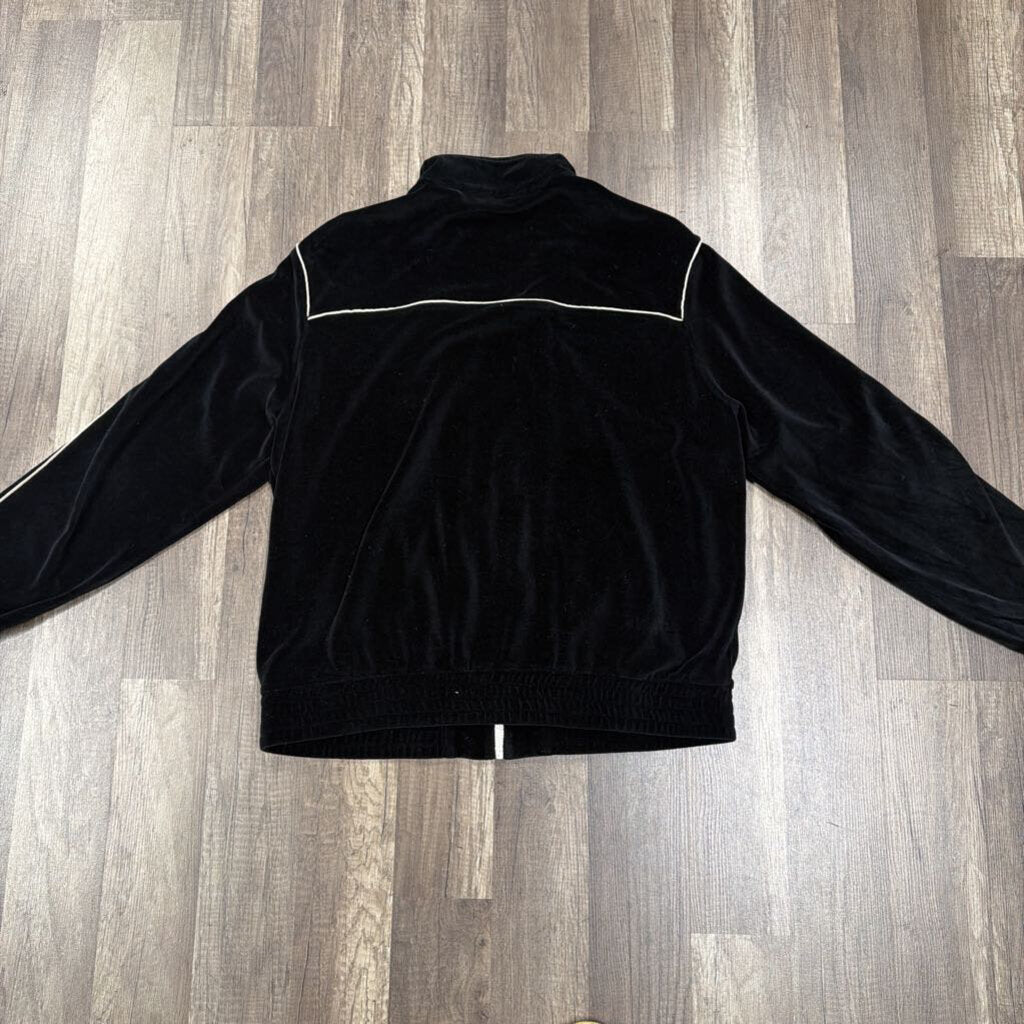 Celine Velour Track Jacket Black