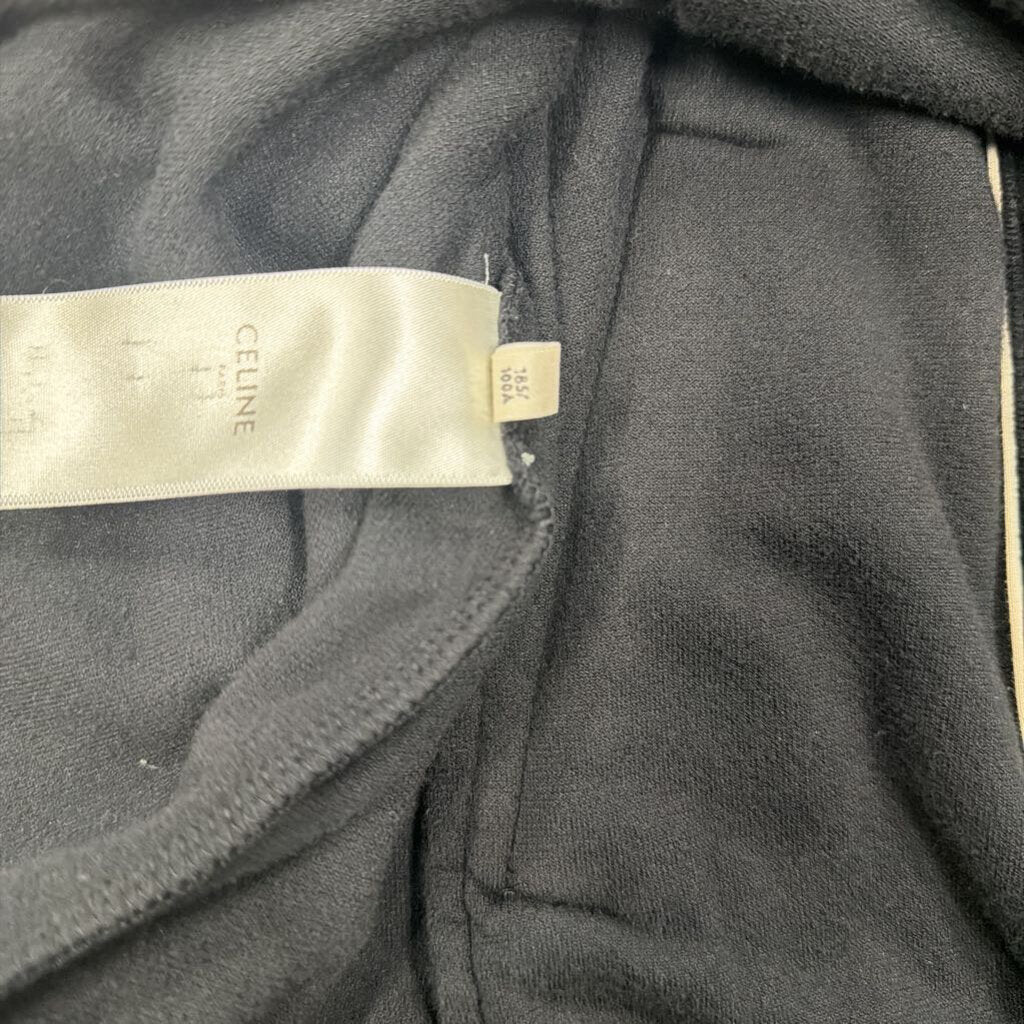 Celine Velour Track Jacket Black