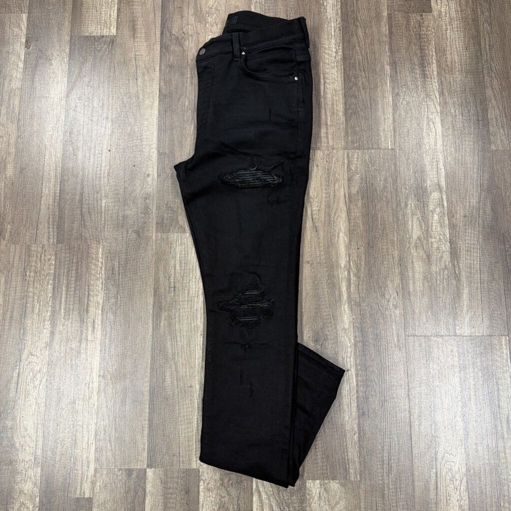 Amiri Mx1 Jean Black Black Patch