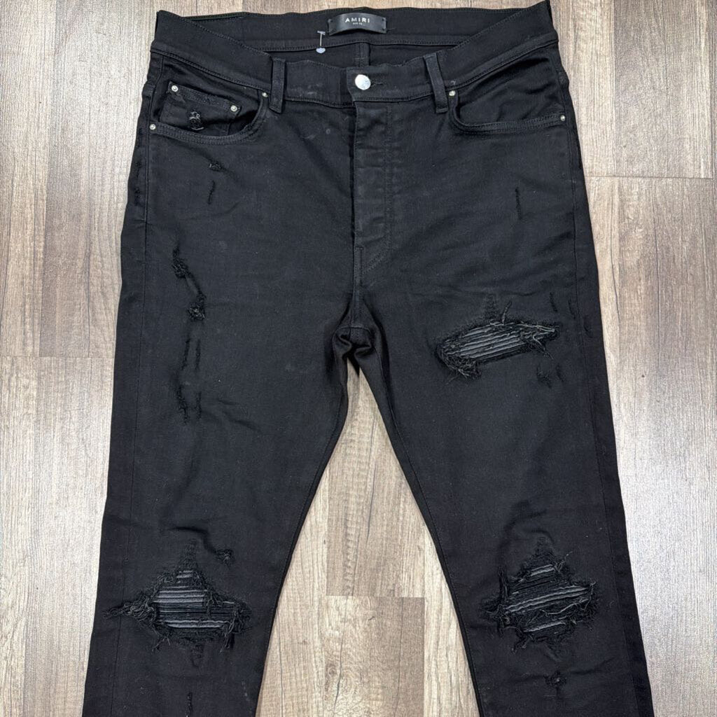 Amiri Mx1 Jean Black Black Patch