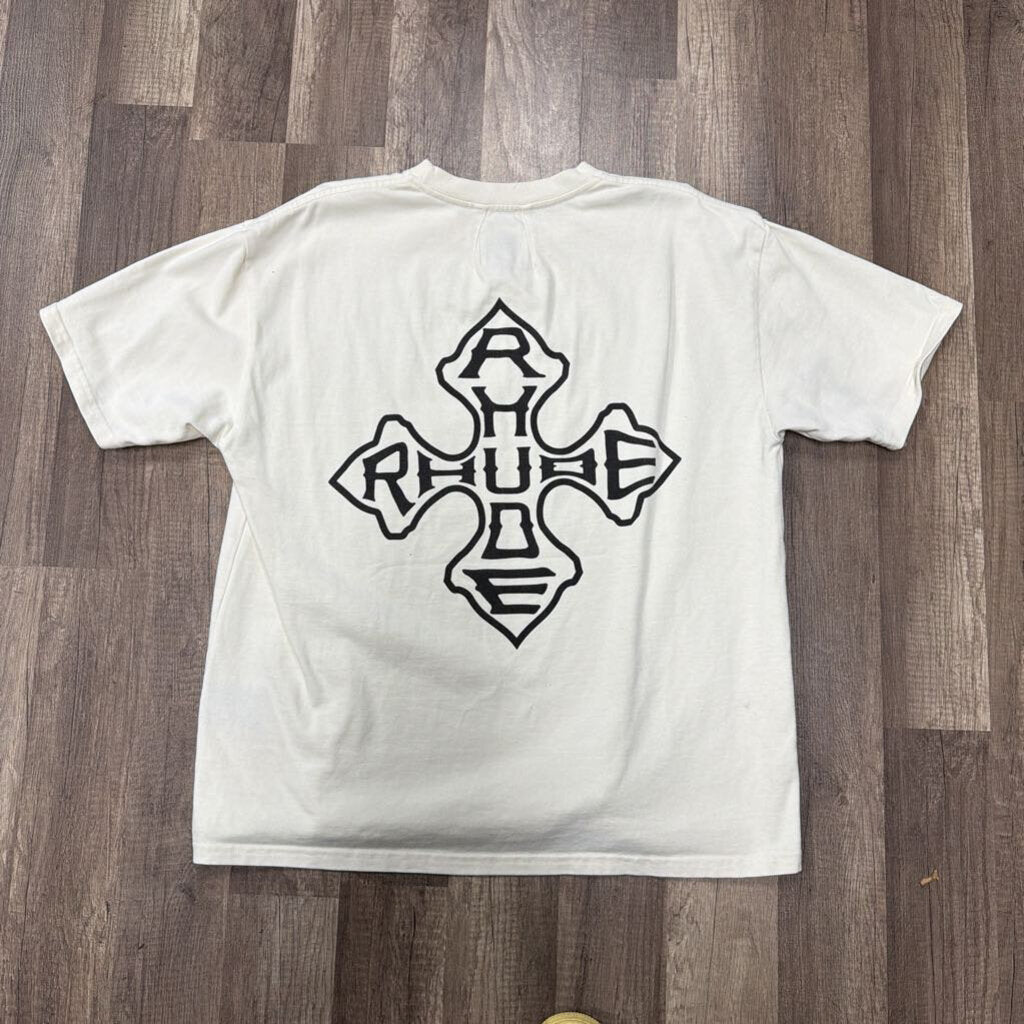 Rhude Cross Shirt Cream