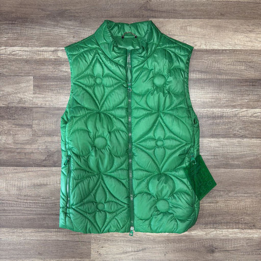 LV Louis Vuitton green flower monogram puffer vest