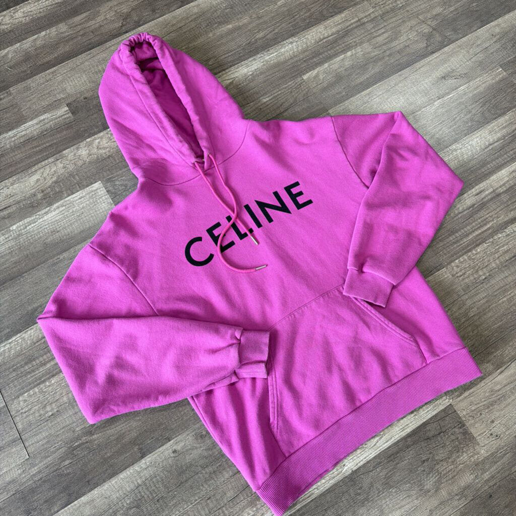 Celine classic logo hoodie purple