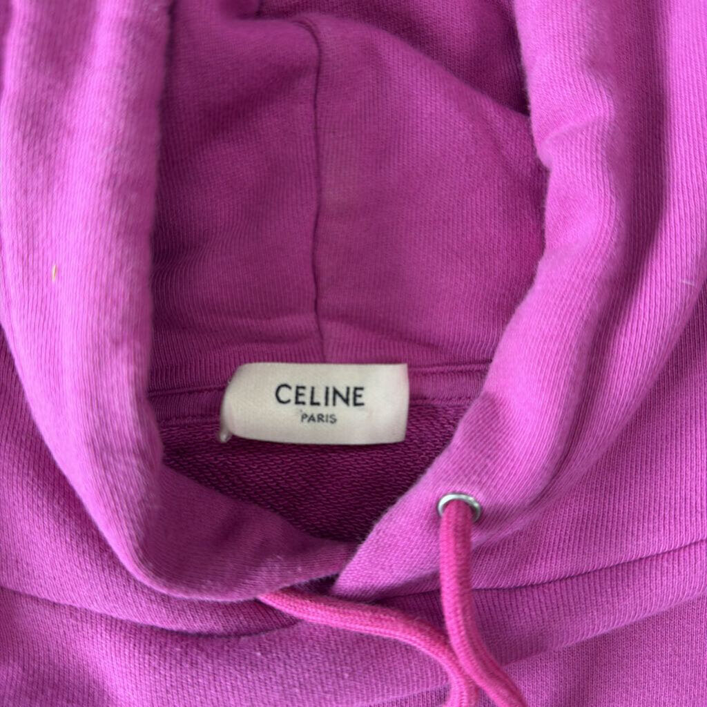 Celine classic logo hoodie purple