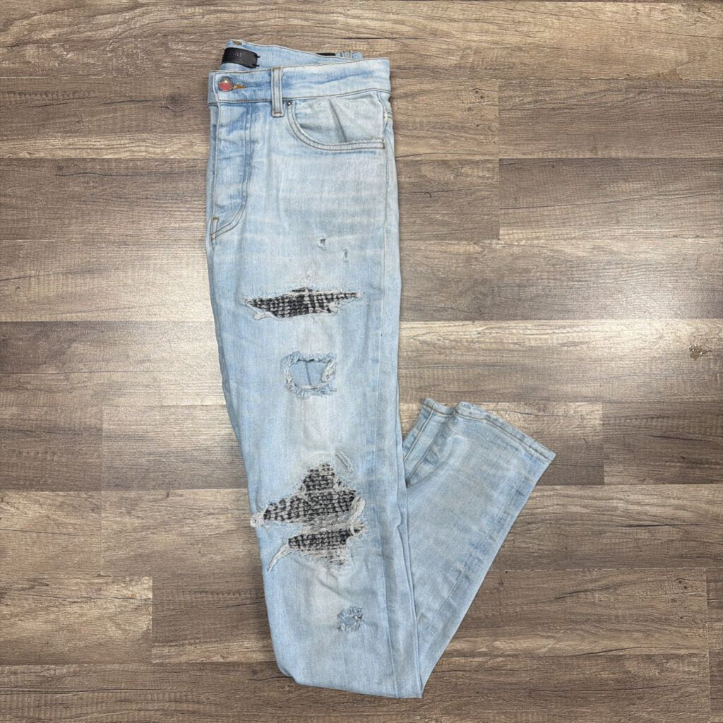 Amiri jean MX 1 black white patch