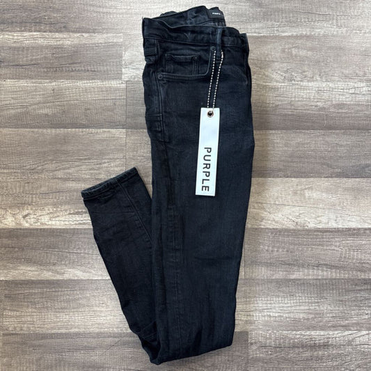 Purple Jean Plain Black