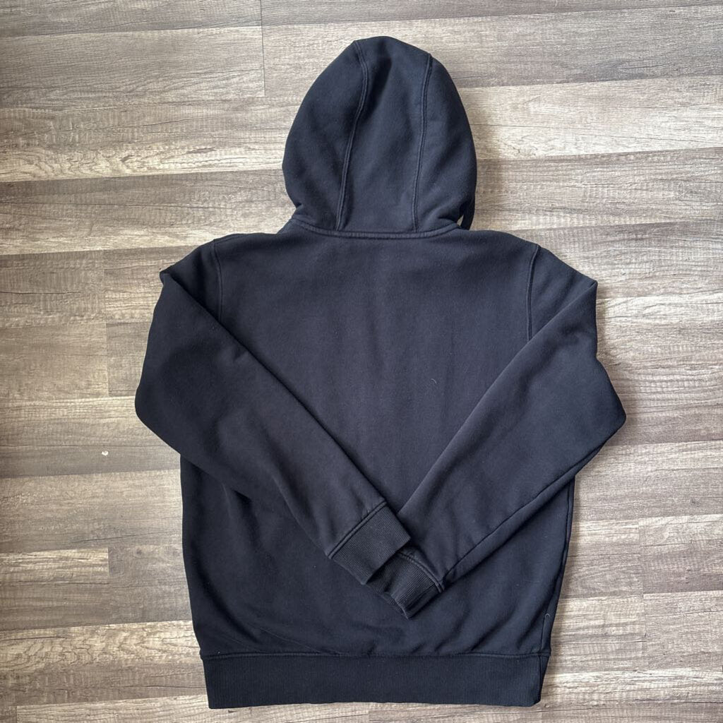 Burberry Checker Hood Zip Up Hoodie Black