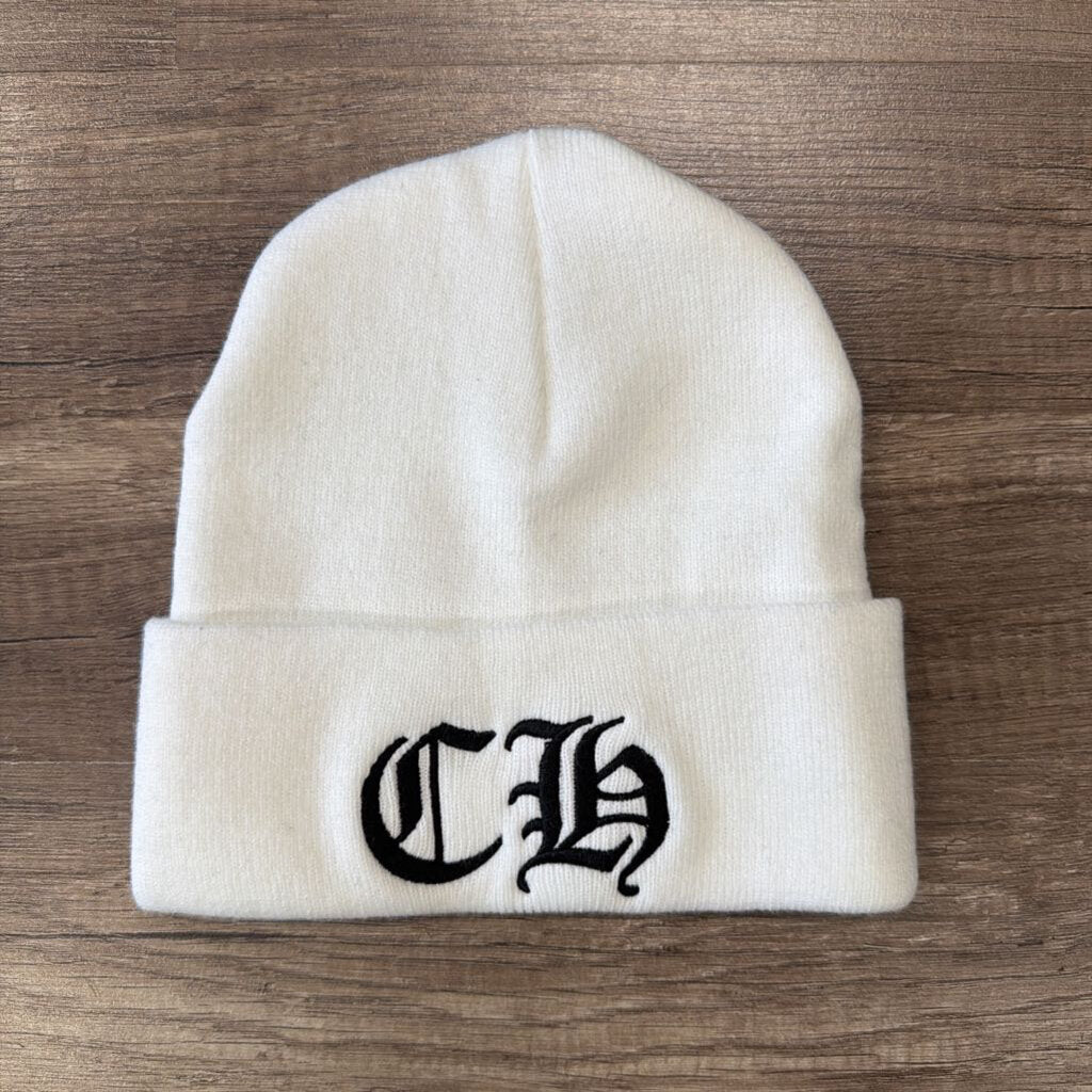 Chrome Hearts White Beanie
