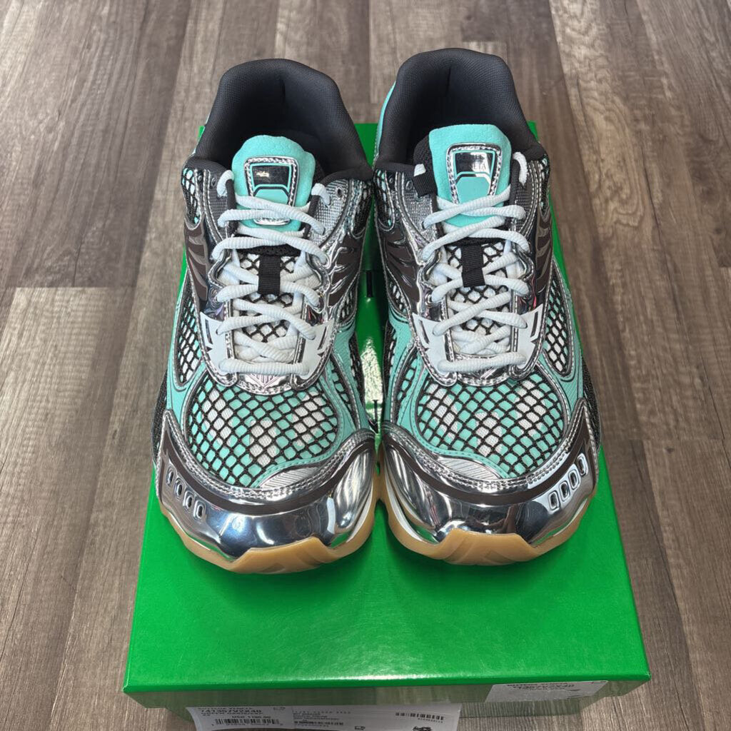 Bottega Veneta Orbit Silver Teal