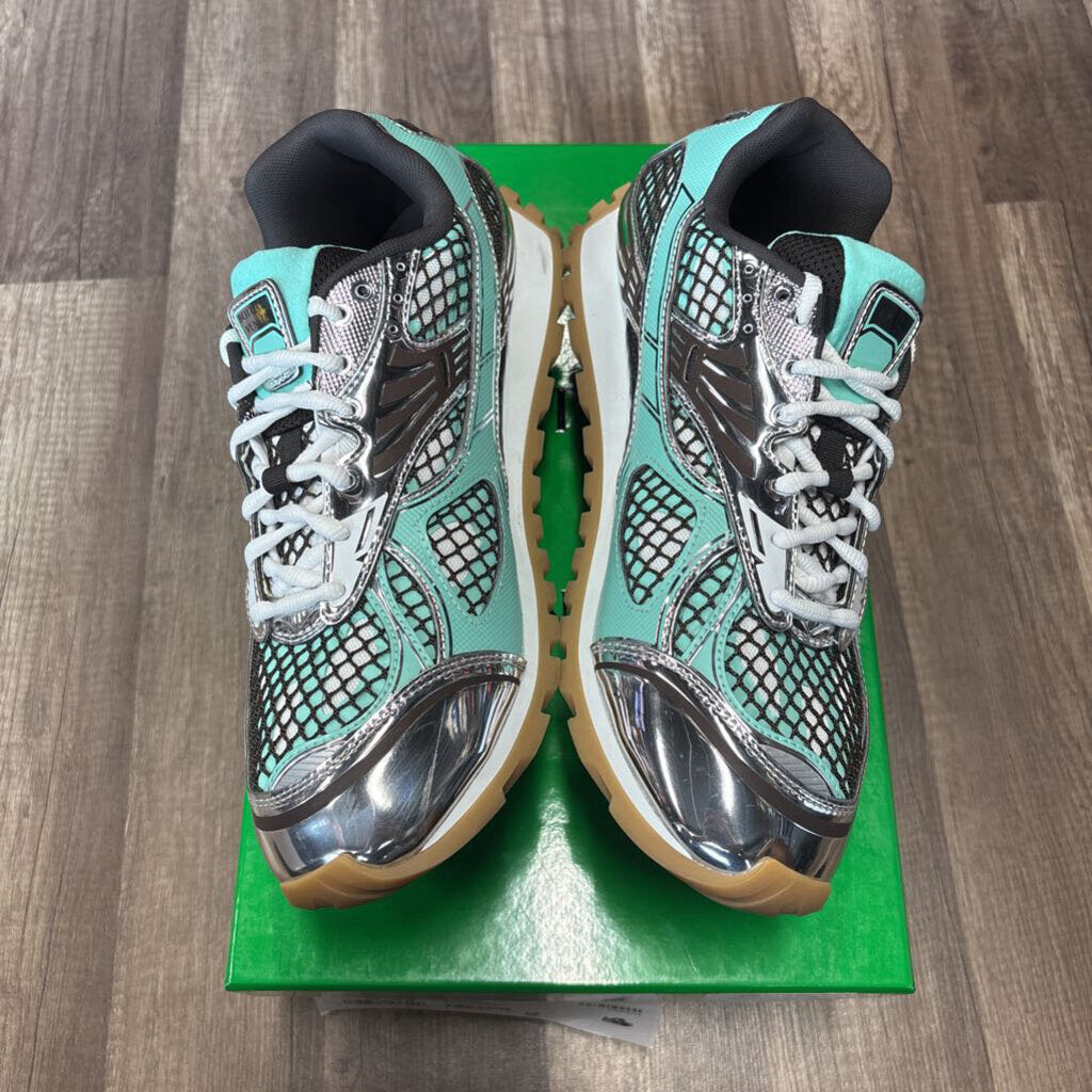 Bottega Veneta Orbit Silver Teal