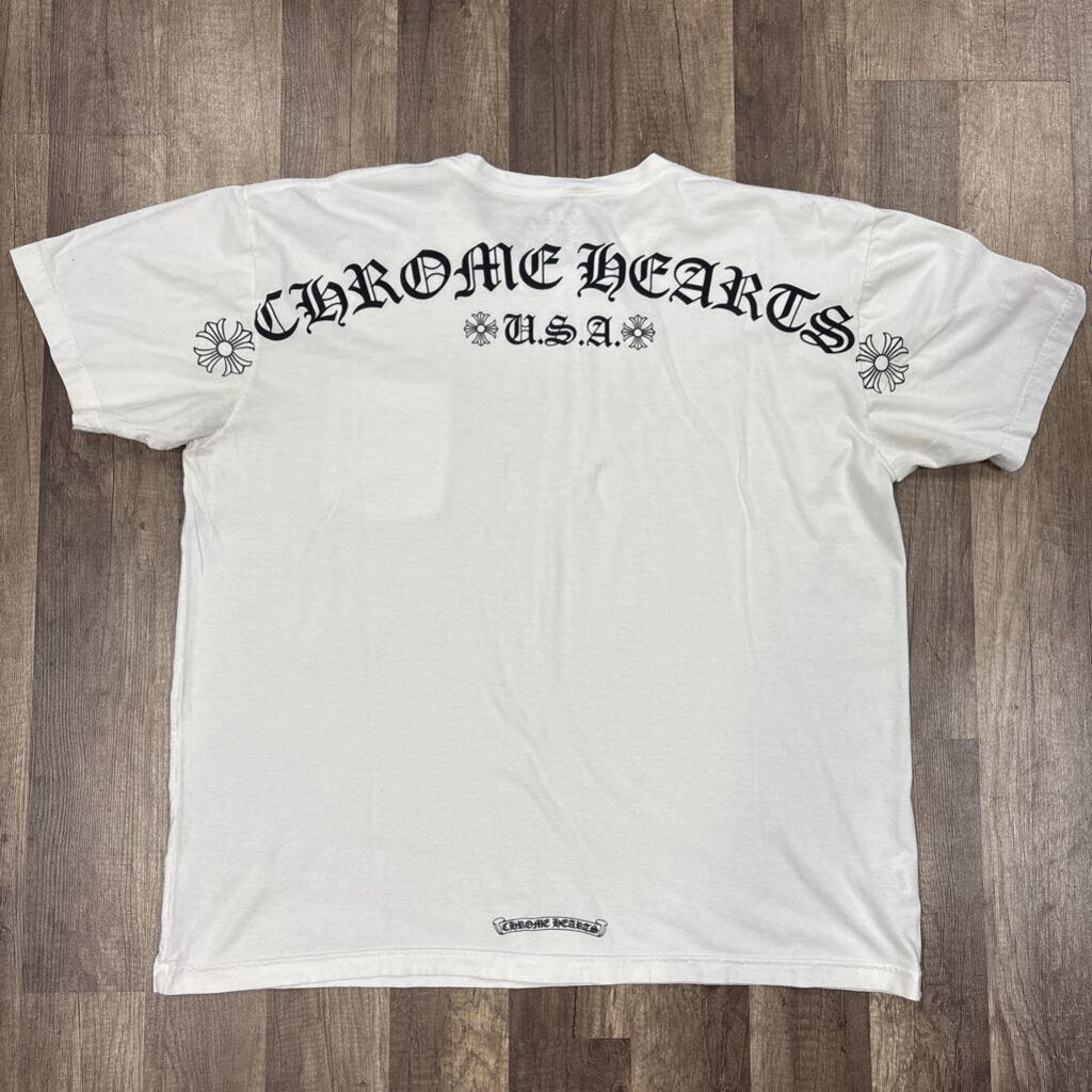 Chrome Hearts USA Logo T-shirt White