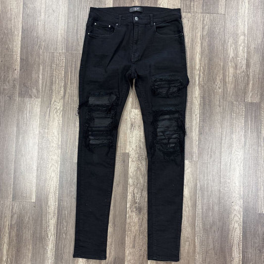 Amiri Mx2 Jean Black Leather (2018)