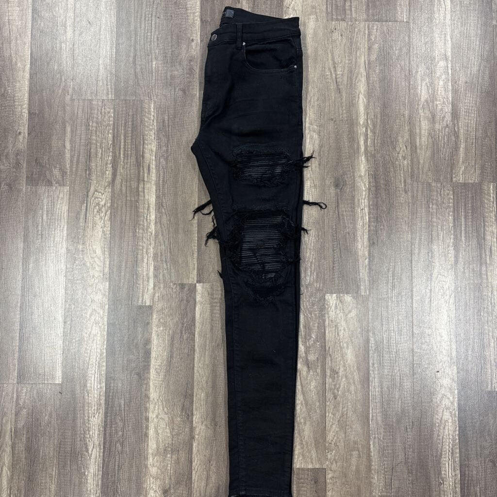 Amiri Mx2 Jean Black Leather (2018)
