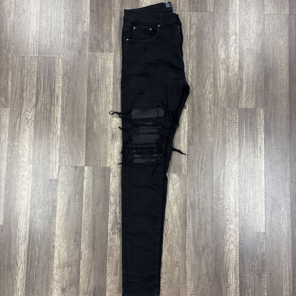 Amiri Mx2 Jean Black Leather (2018)