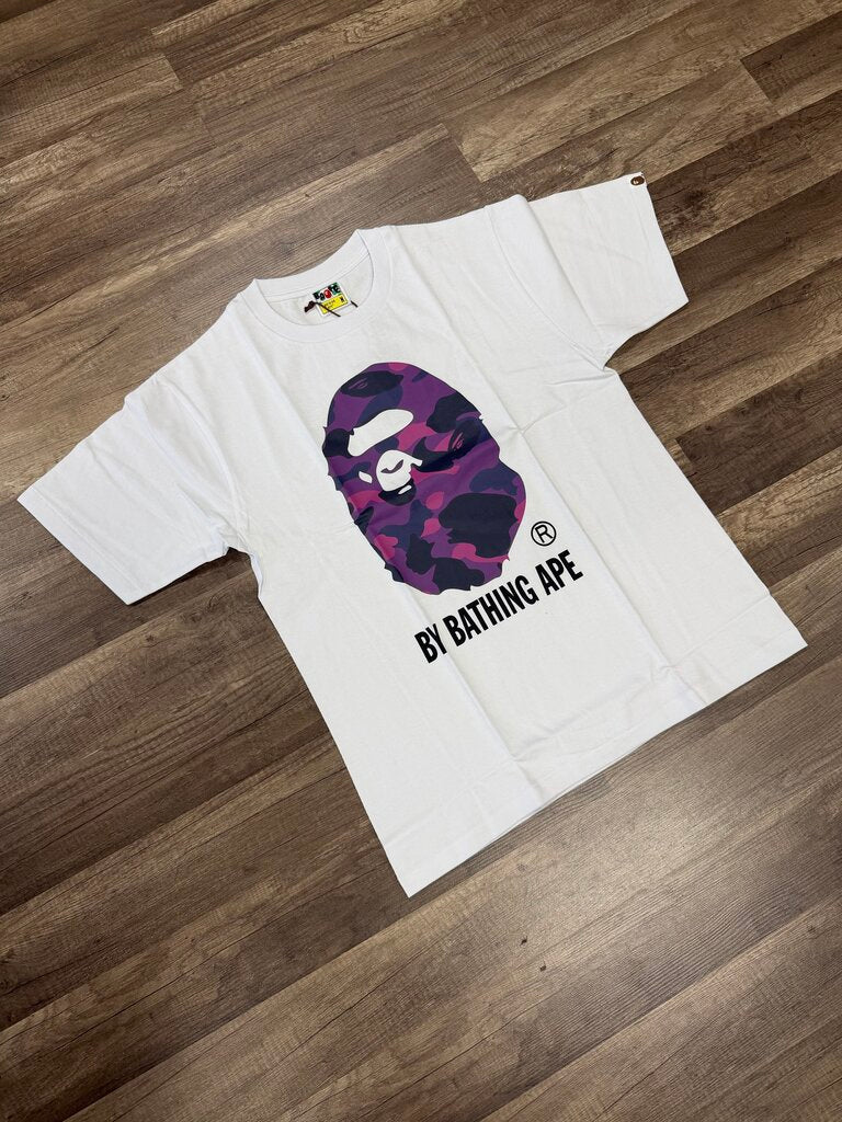 Bape shirt White Purple camo
