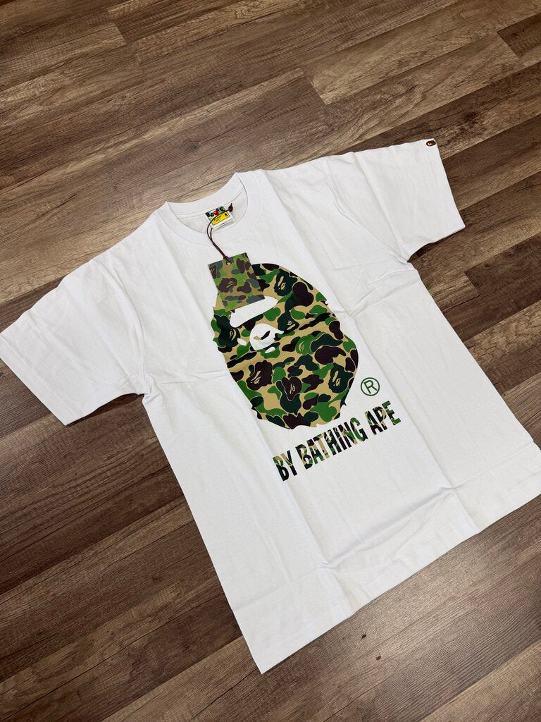 Bape shirt White green camo