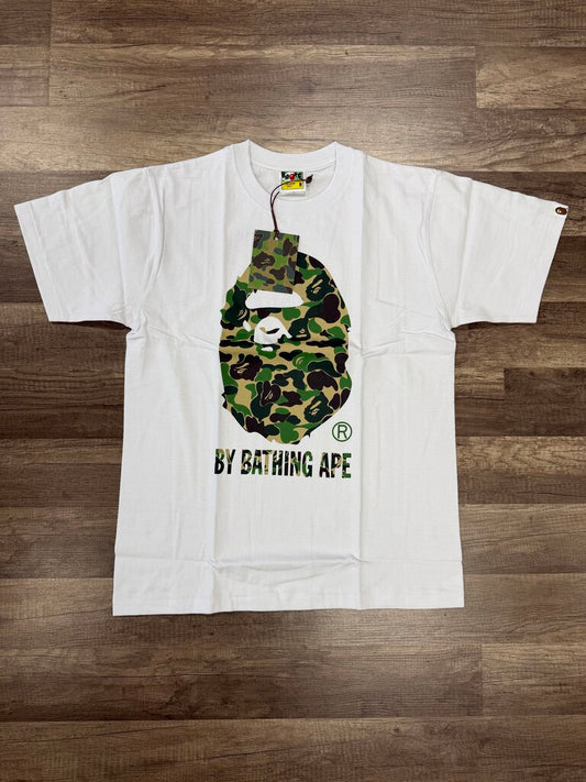 Bape shirt White green camo