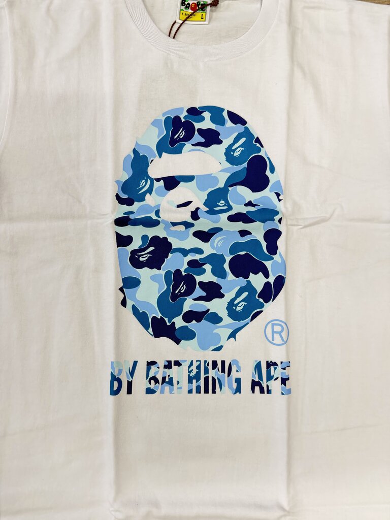 Bape shirt White Blue camo