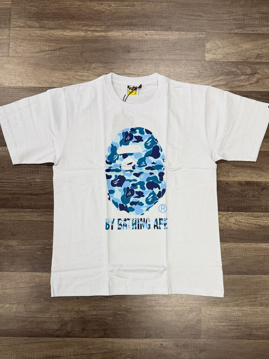 Bape shirt White Blue camo