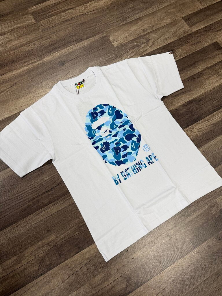 Bape shirt White Blue camo