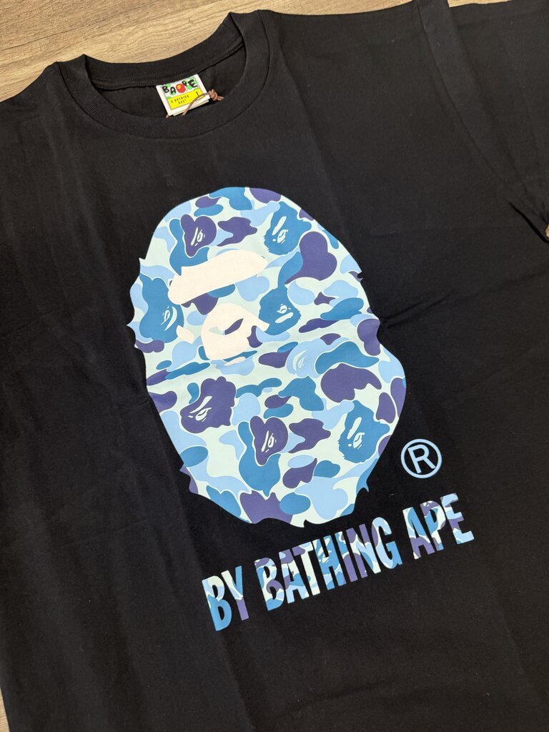 Bape shirt Black Blue camo