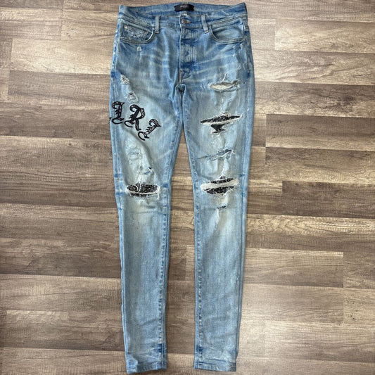 Amiri Jean bandana oblique logo