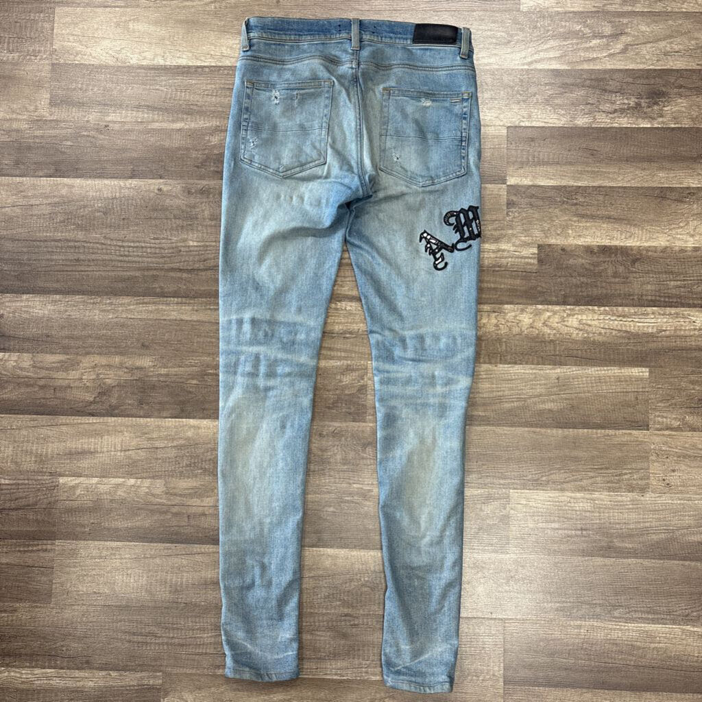 Amiri Jean bandana oblique logo