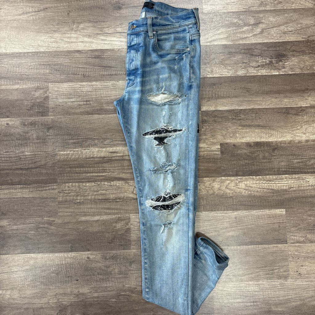 Amiri Jean bandana oblique logo