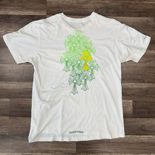 Chrome hearts white pocket green multi cross