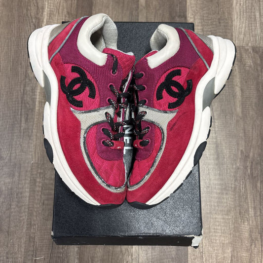 Chanel trainer pink purple