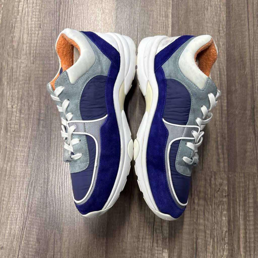 Chanel trainer blue grey orange (no box)