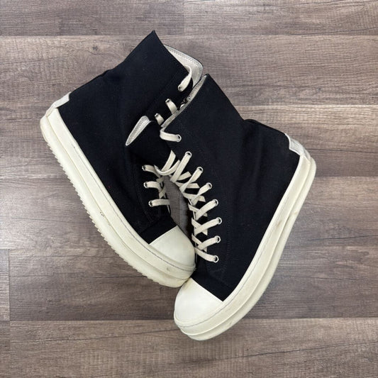 Rick owens hi top ramone black zipper