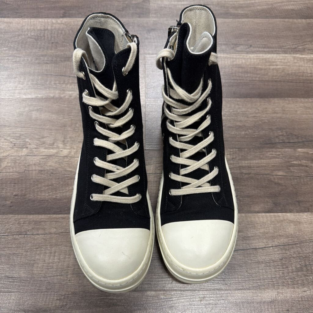 Rick owens hi top ramone black zipper