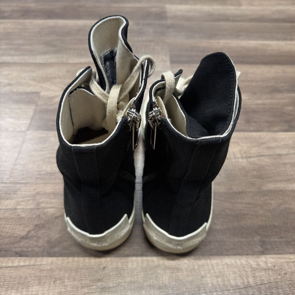 Rick owens hi top ramone black zipper