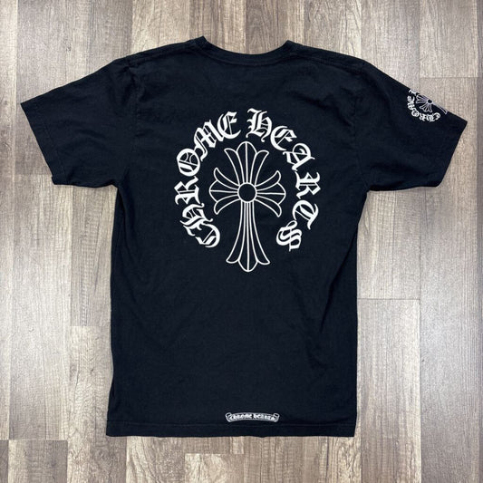 Chrome hearts cemetery cross logo shirt
