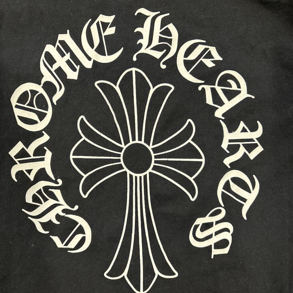 Chrome hearts cemetery cross logo shirt