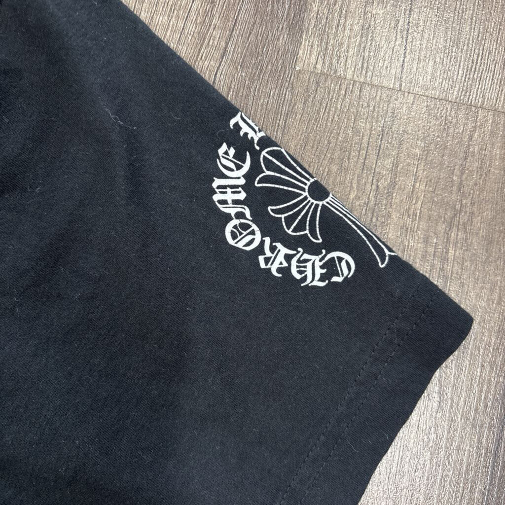 Chrome hearts cemetery cross logo shirt