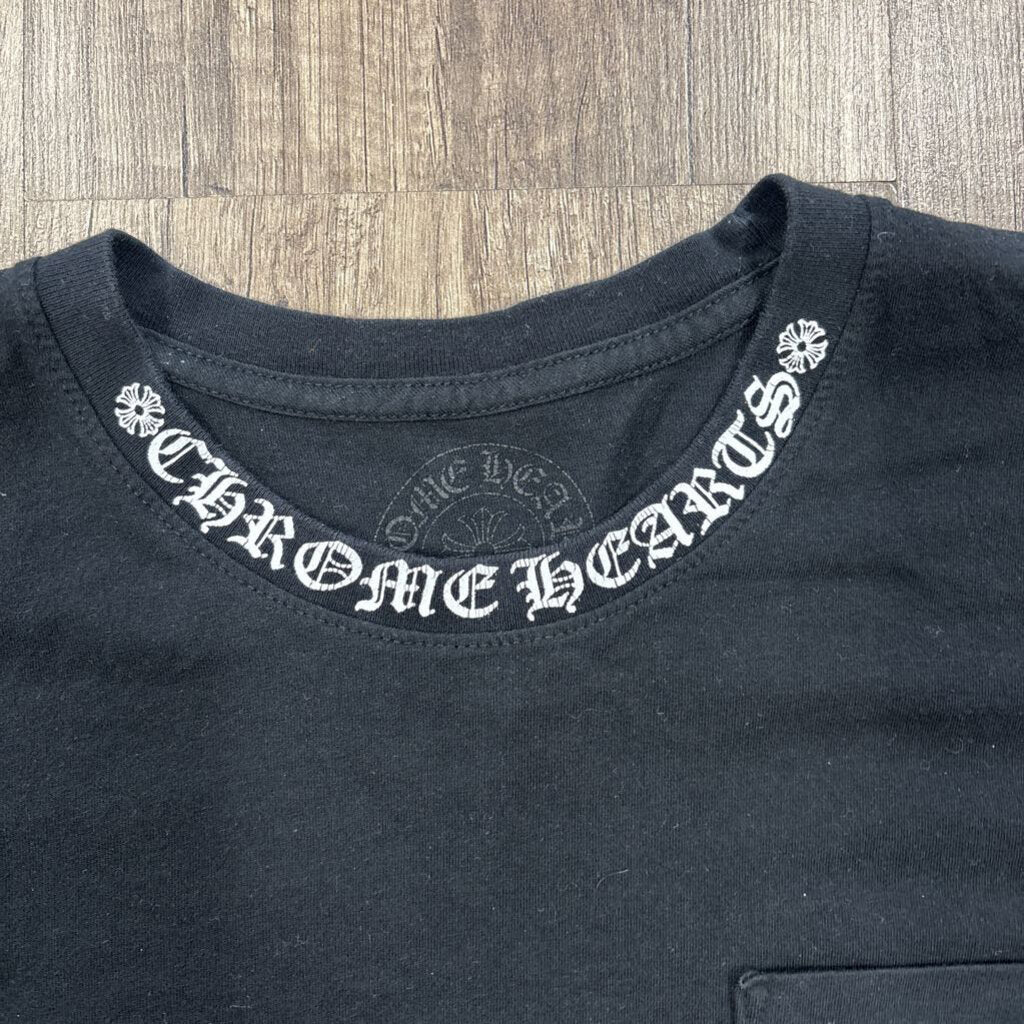 Chrome hearts cemetery cross logo shirt