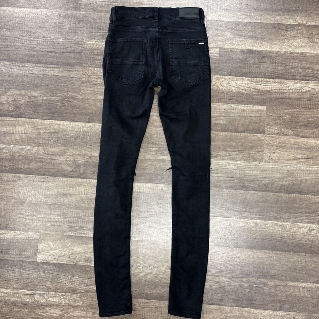Amiri jeans MX 1 black white patch