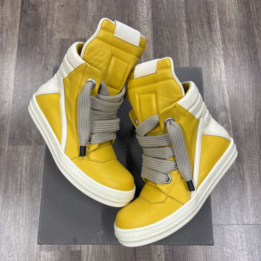 Rick Owens geobasket jumbo lace yellow