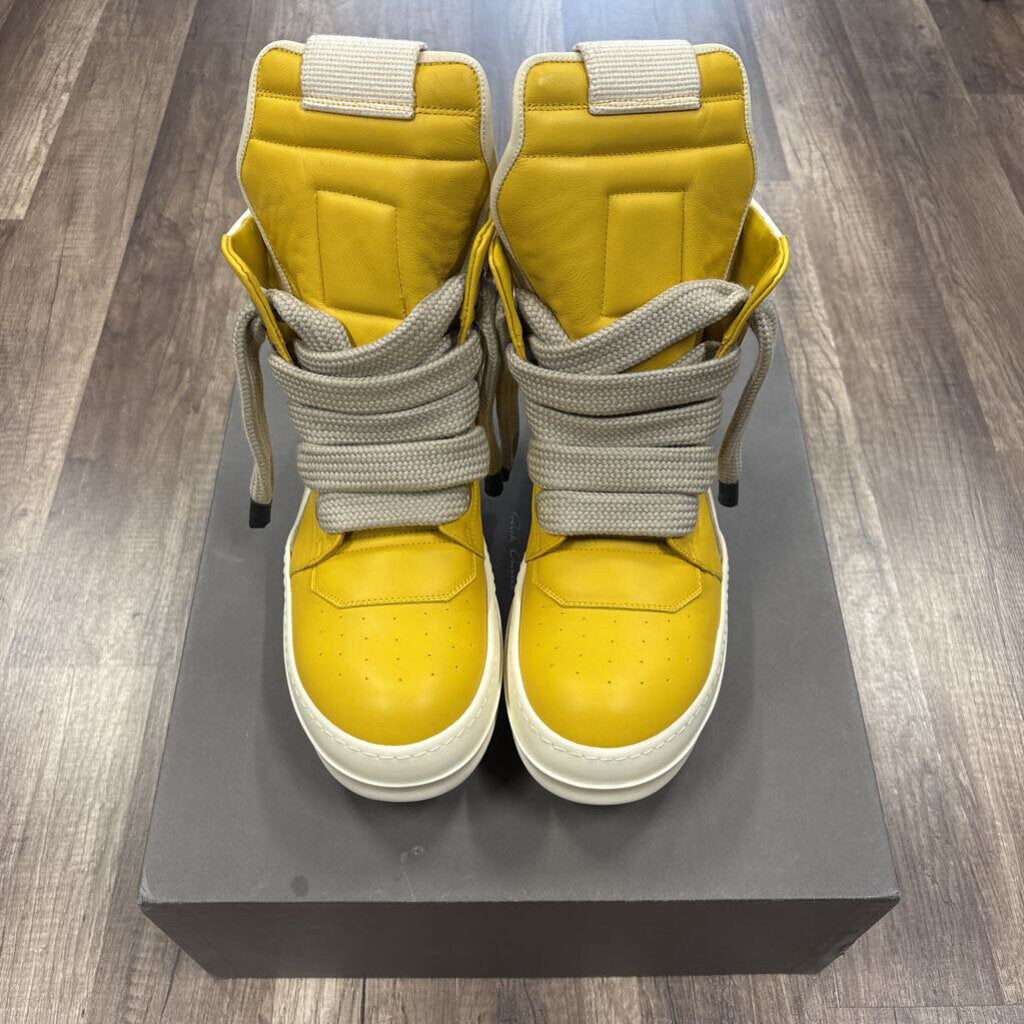 Rick Owens geobasket jumbo lace yellow