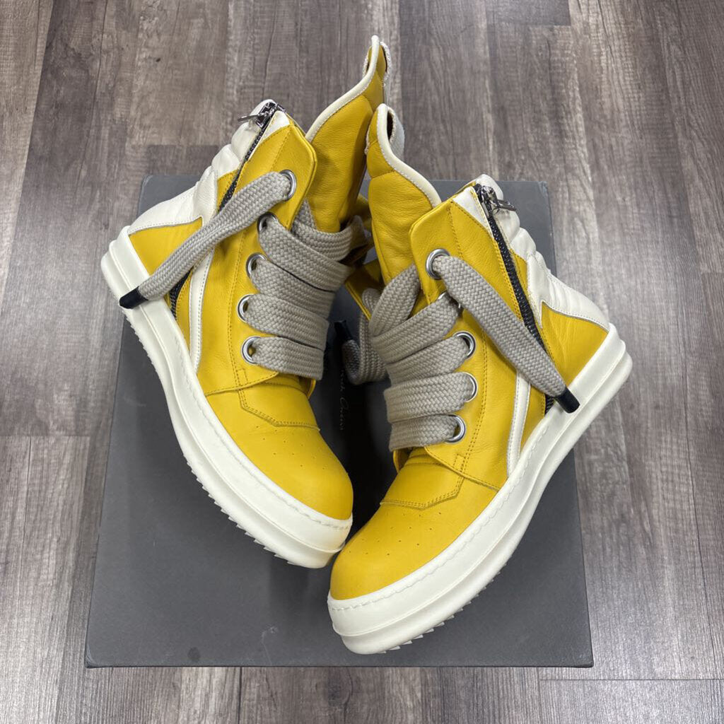 Rick Owens geobasket jumbo lace yellow