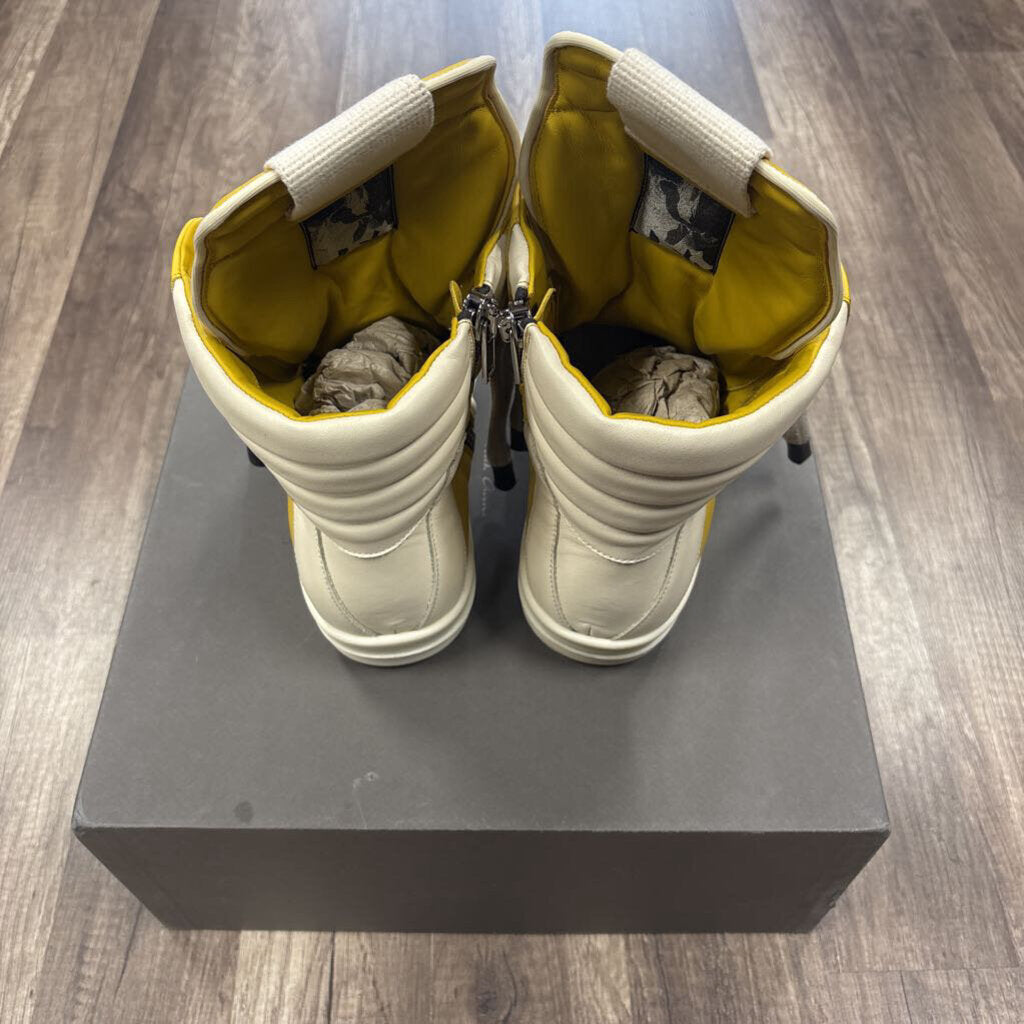 Rick Owens geobasket jumbo lace yellow
