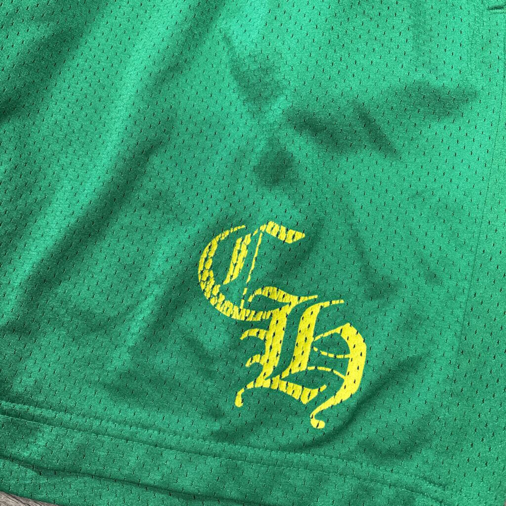 Chrome hearts mesh green shorts