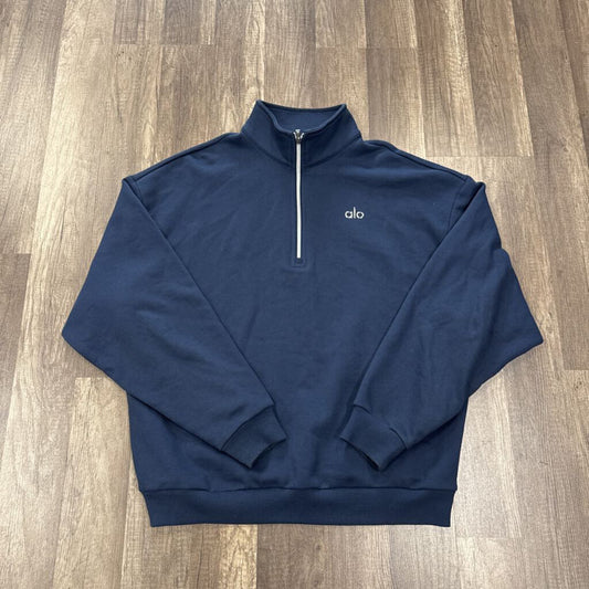 Alo Quarter Zip Up Navy