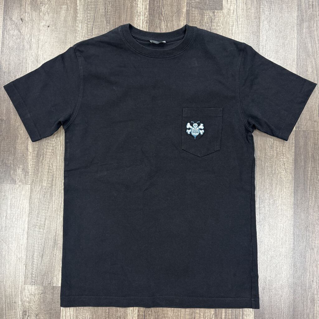 Dior x Stussy bee embroidery pocket shirt