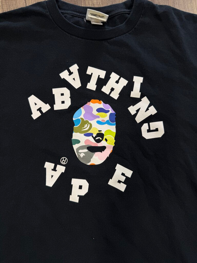 Bape Broken College Camo Ape Shirt